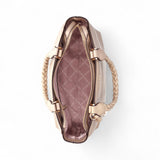 Borsa donna grande con manico intrecciato