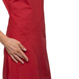 Abito donna midi di cotone con tagli