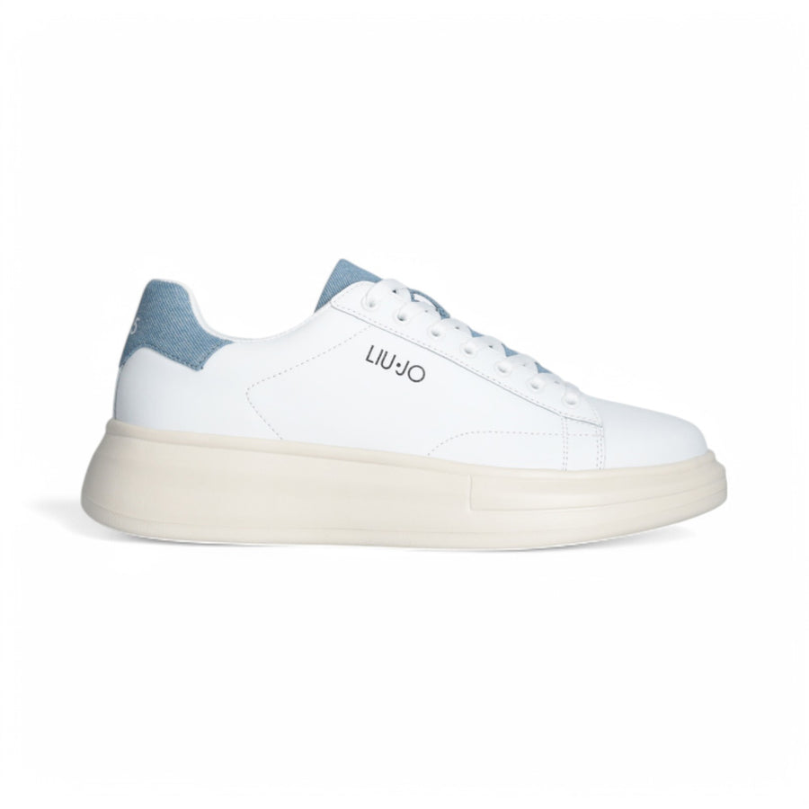 Sneakers uomo platform bianche