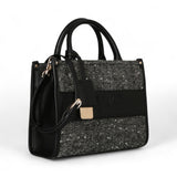 Borsa donna tote in tweed
