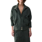 Bomber donna in suede