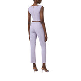 Top donna in doppio crêpe stretch