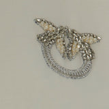 T-shirt donna con ricamo logo Love Birds in cristalli