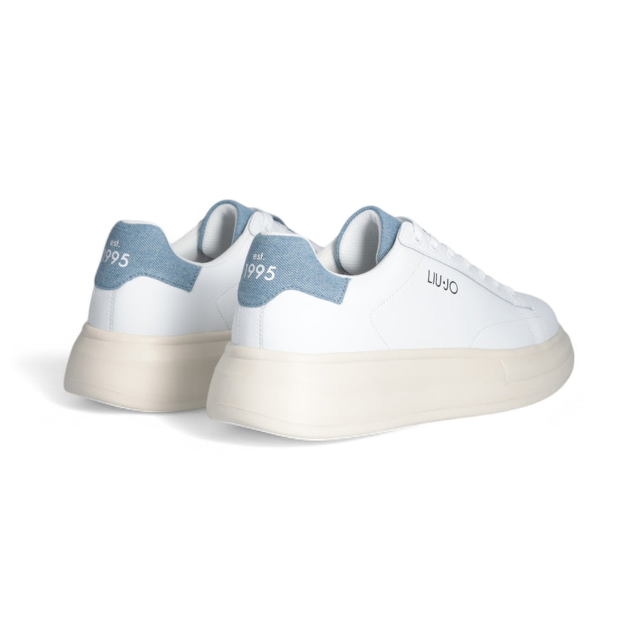 Sneakers uomo platform bianche