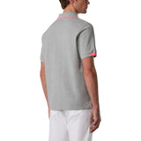 Polo uomo con dettagli fluo