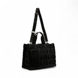 Shopping donna bag grande in misto lana