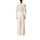 Pantaloni donna dritti con piega stirata