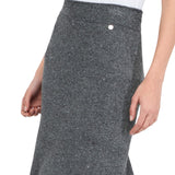 Gonna donna midi in maglia con paillettes