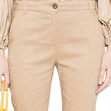 Pantaloni donna Pinko in lino e viscosa