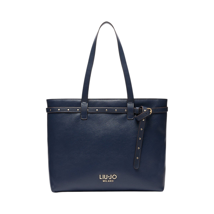 Shopping bag donna blu scuro