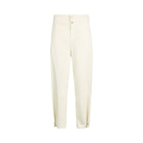 Pantaloni donna balloon con bottone gioiello