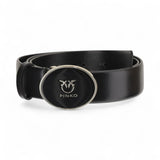 Cintura donna in pelle con logo