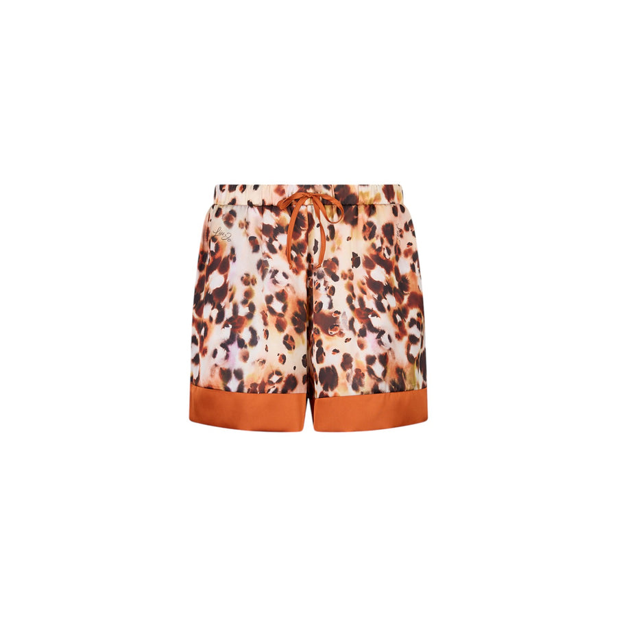 Short donna in raso stampato