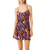 Abito donna  corto leopard basic