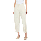 Pantaloni donna balloon con bottone gioiello