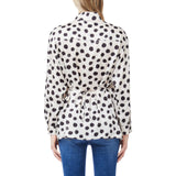 Camicia donna a pois con cintura