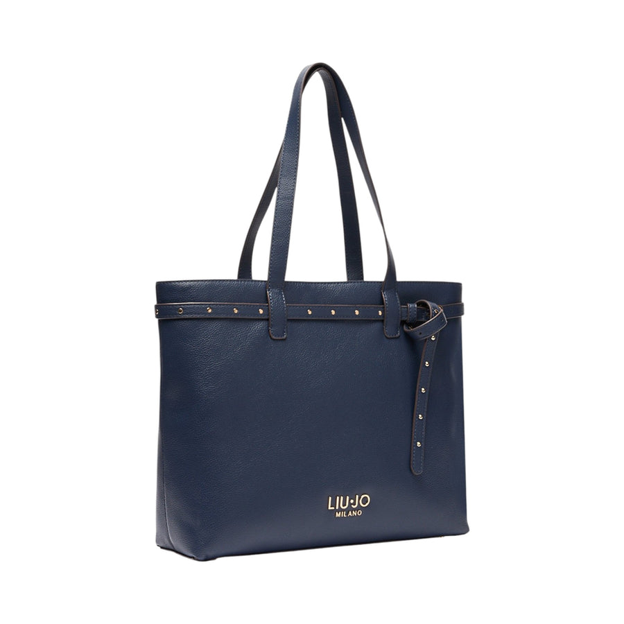 Shopping bag donna blu scuro