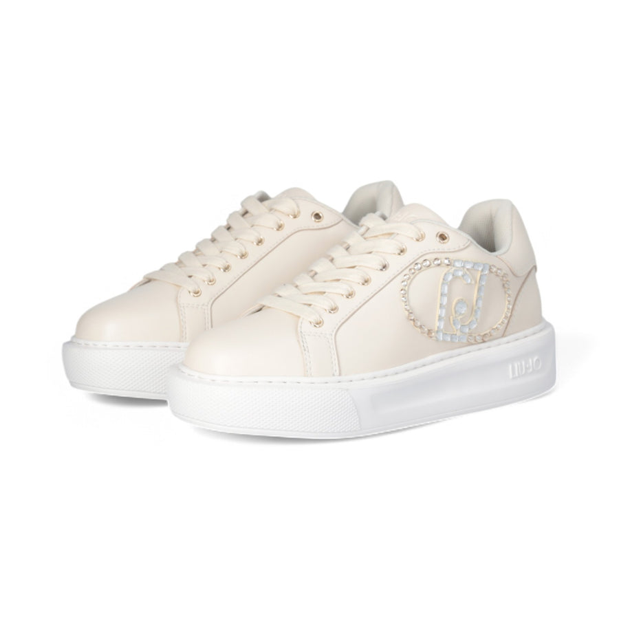 Sneakers donna con logo gioiello