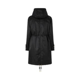 Piumino donna lungo in tela lucida