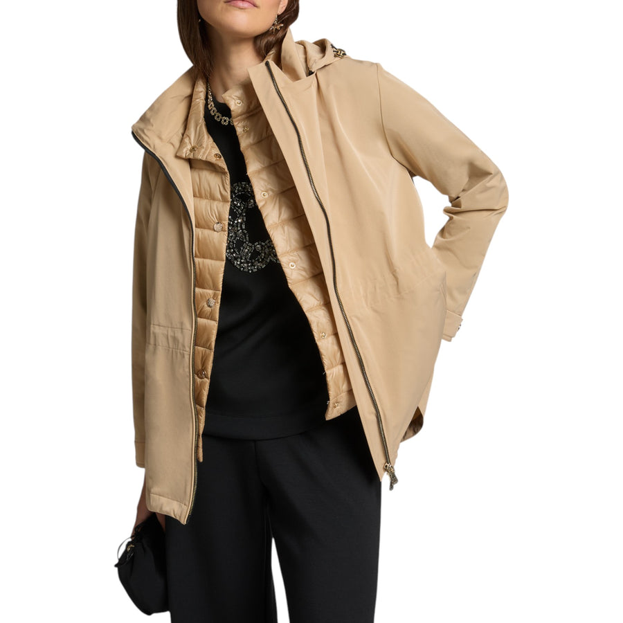 Parka donna corto scomponibile