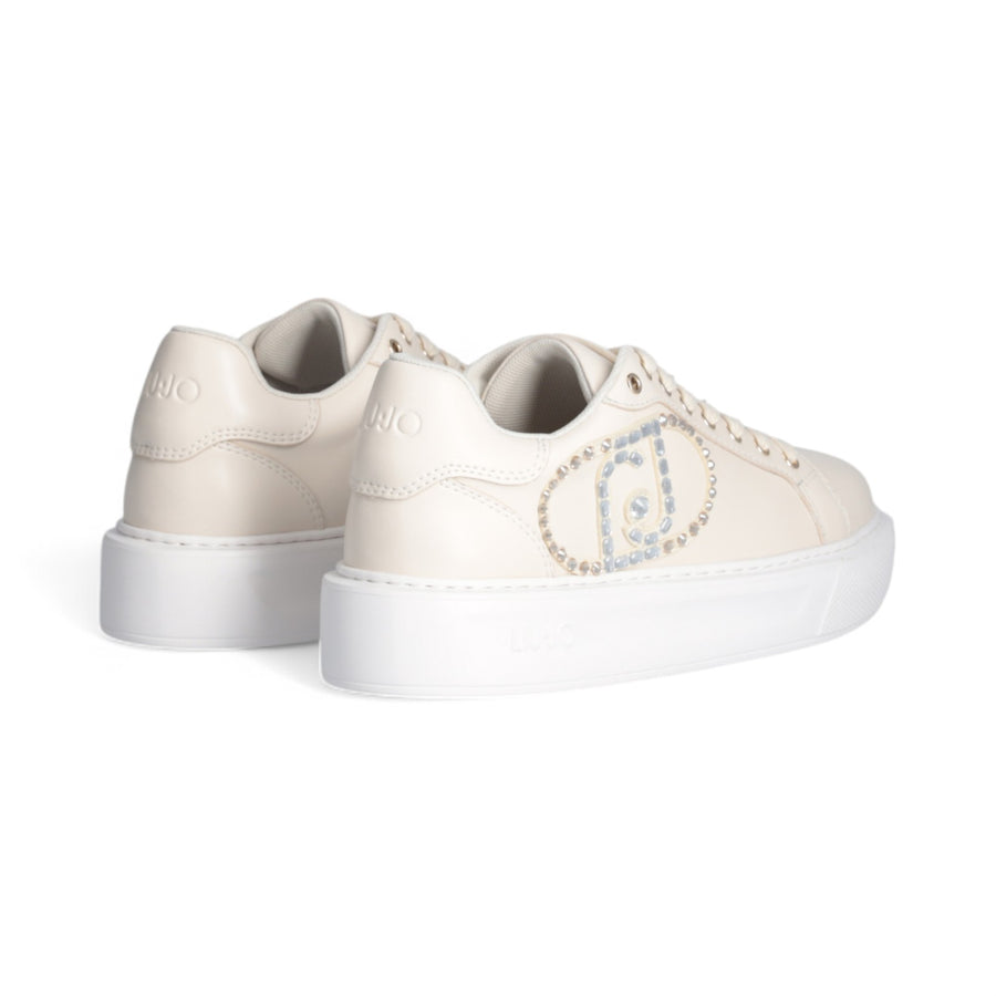 Sneakers donna con logo gioiello