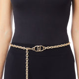 Cintura donna a catena con logo