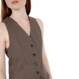 Gilet donna in viscosa stretch