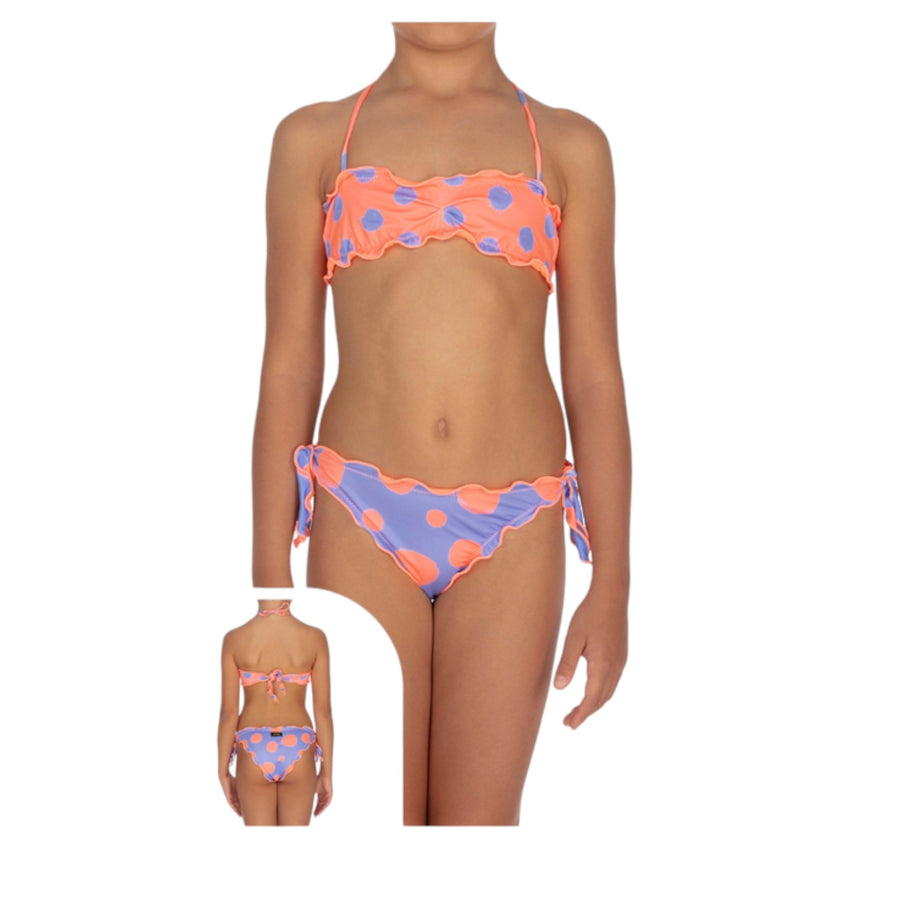 Bikini fascia e slip nodi regolabile bimba