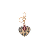 Portachiavi donna con cuore animalier