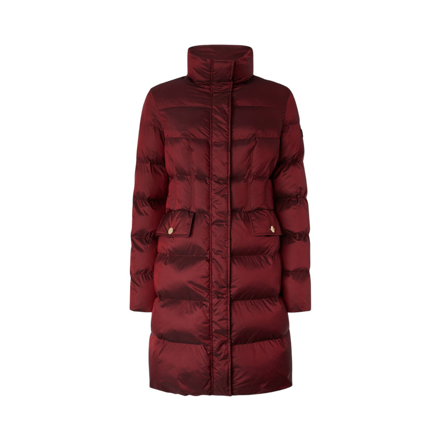 Piumino donna lungo semilucido