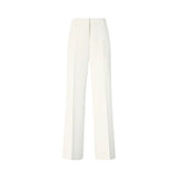 Pantaloni donna in tela con piega stirata