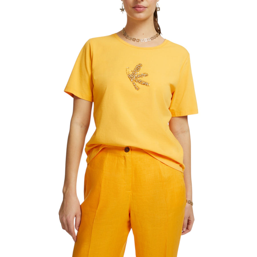 T-shirt donna con ricamo