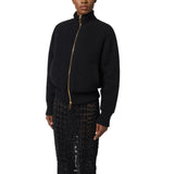 Bomber donna in maglia di lana