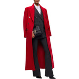 Cappotto Donna lungo doppiopetto in misto lana