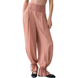 Pantaloni donna ampi con coulisse