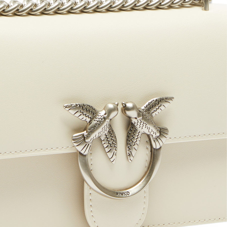 Borsa a tracolla mini Love Bag in pelle liscia