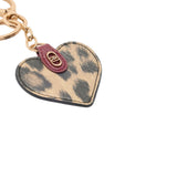 Portachiavi donna con cuore animalier