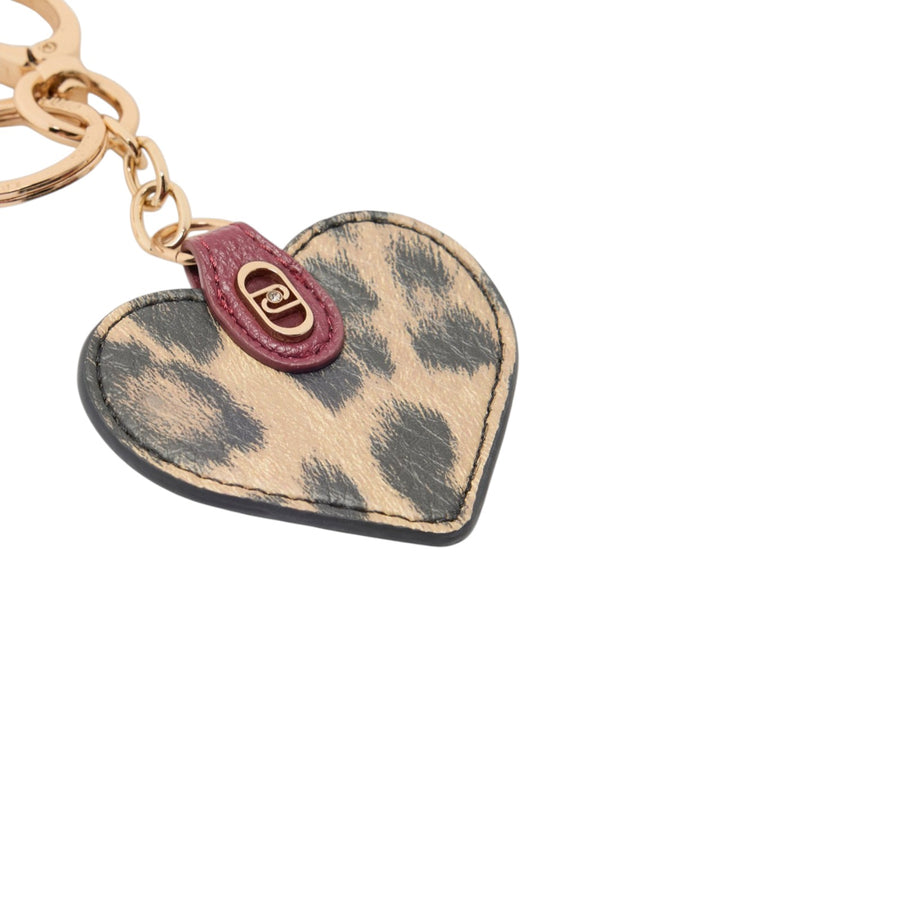 Portachiavi donna con cuore animalier