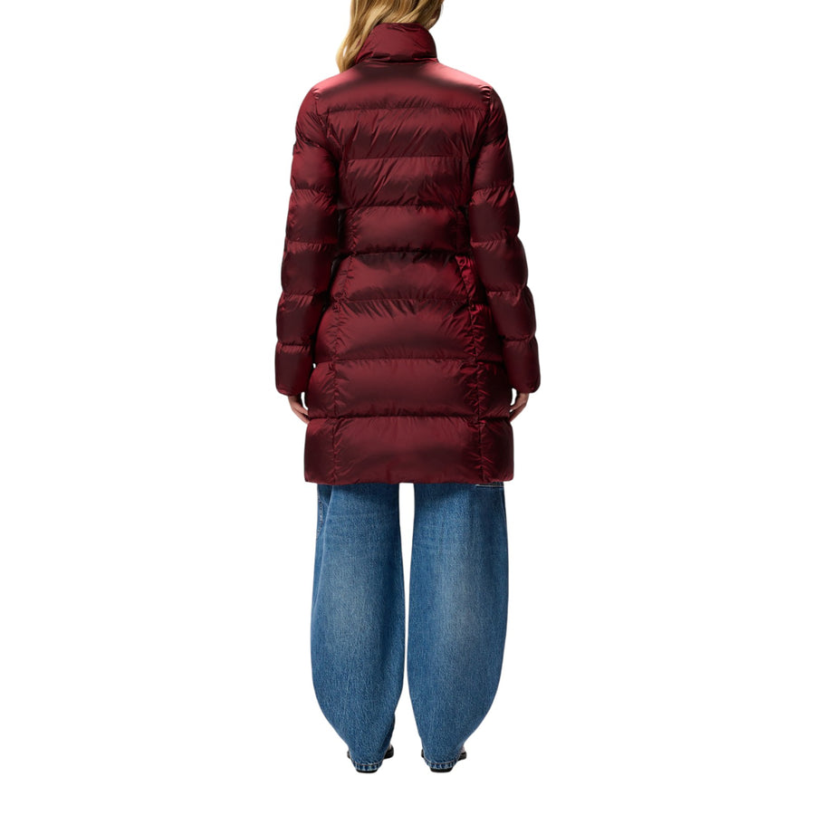 Piumino donna lungo semilucido