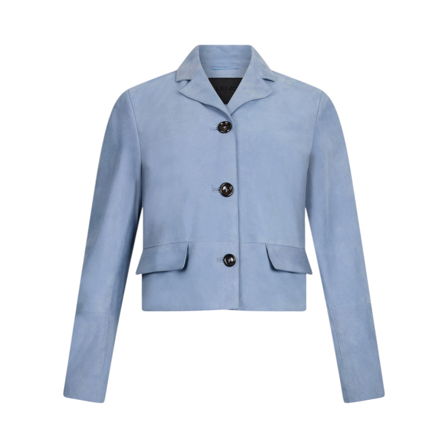 Giacca donna boxy in camoscio