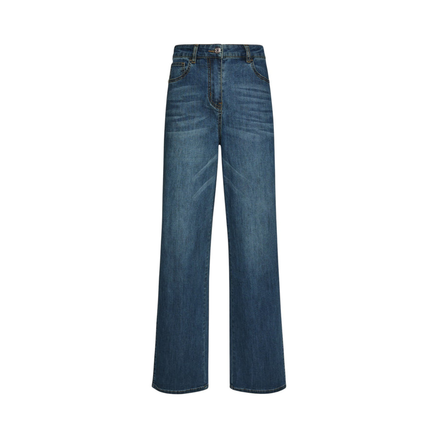 Jeans donna 5 tasche wide leg, "Wanda"