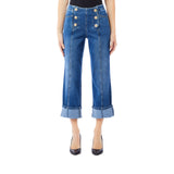 Jeans donna Liu Jo con bottoni e risvolto