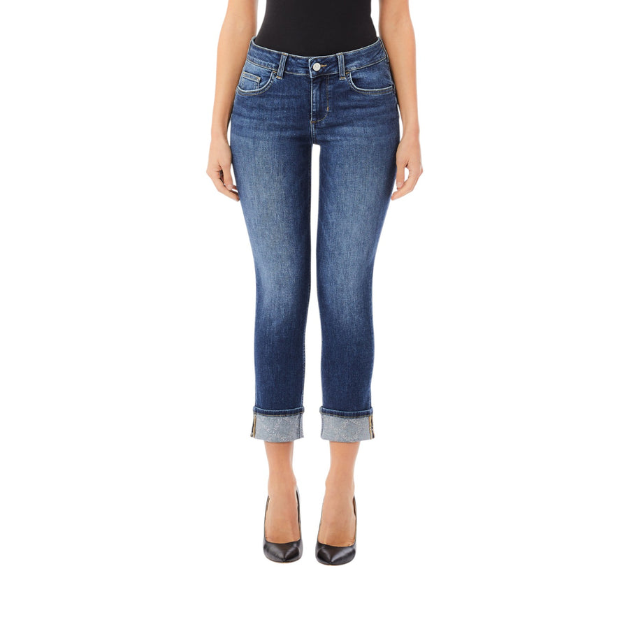 Jeans donna Liu Jo con risvolto