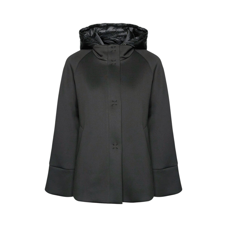 Caban donna in tessuto scuba