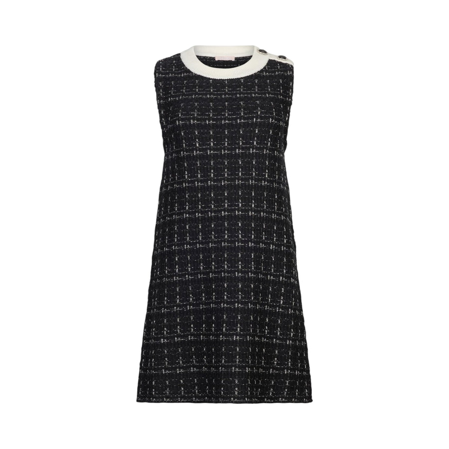 Abito donna corto in misto lana