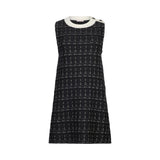 Abito  donna corto in misto lana