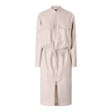 Abito Donna midi effetto pelle con zip