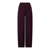 Pantaloni donna balloon in raso jacquard