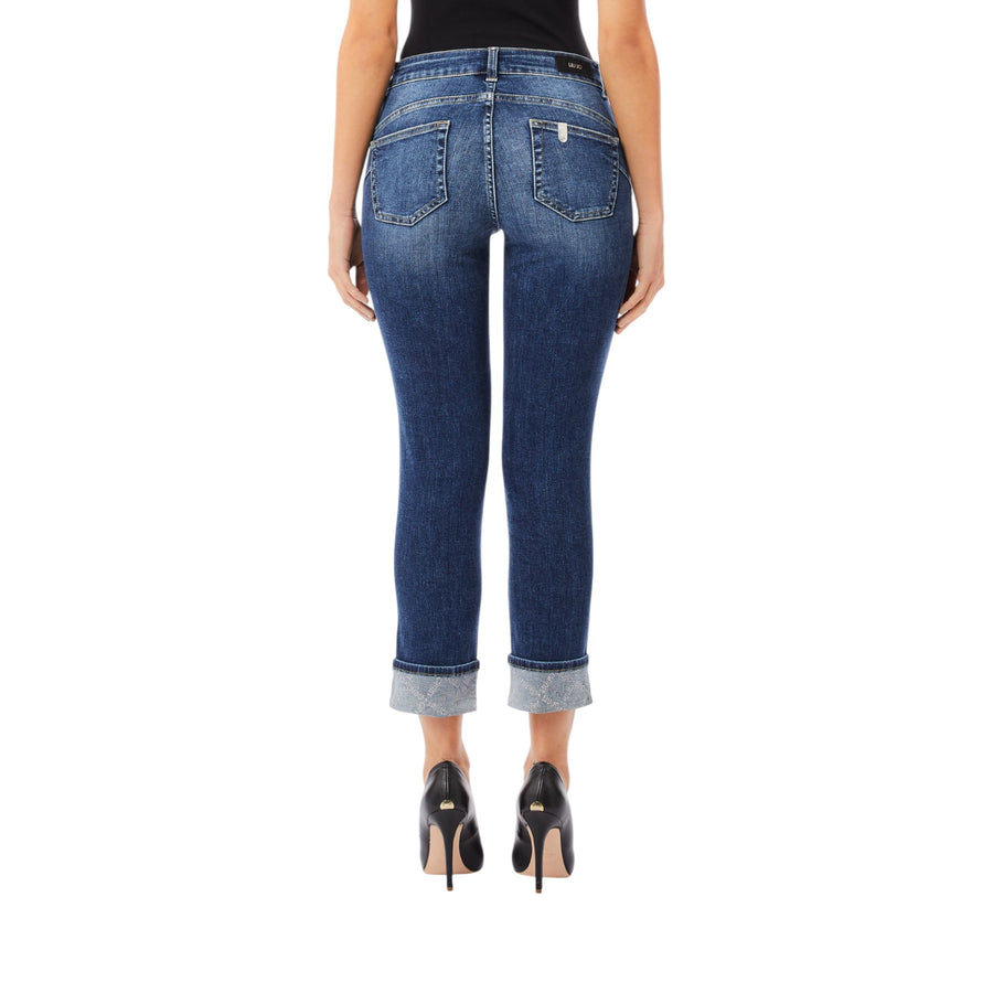 Jeans donna Liu Jo con risvolto