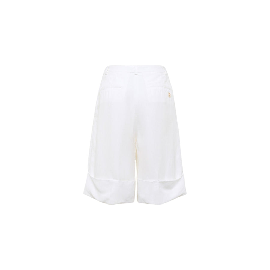 Bermuda donna in misto lino